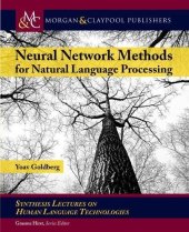 book Neural Network Methods in Natural Language Processing