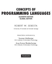 book Concepts of Programming Languages 11th global ed.