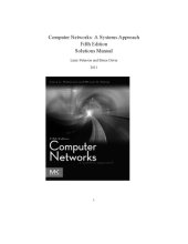 book Computer Networks: A Systems Approach. Solutions Manual