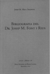 book Bibliografia del Dr. Josep M. Font i Rius