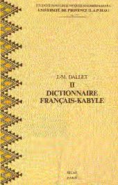 book Dictionnaire Français-Kabyle. Parler Des at Mangellat Algerie