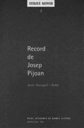 book Record de Josep Pijoan