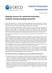 book Interim economic assessment : ongoing recovery for advanced economies, variation among emerging economies.