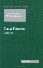 book Convex Functional Analysis