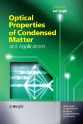 book Optical Properties of Condensed Matter and Applications 