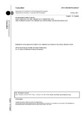 book Emission scenario document on chemicals used in oil well production.