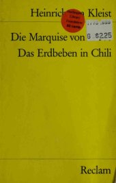 book Die Marquise von O... . Das Erdbeben in Chili: Erzählungen