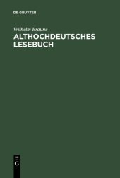 book Althochdeutsches Lesebuch