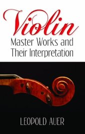 book Violin Master Works and Their Interpretation