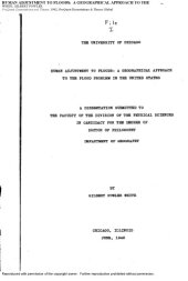 book HUMAN ADJUSTMENT TO FLOODS:  A GEOGRAPHICAL APPROACH TO THE              FLOOD PROBLEM IN THE UNITED STATES