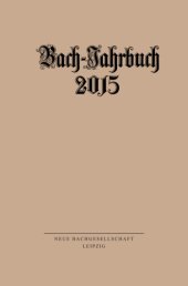 book Bach-Jahrbuch 2015