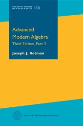 book Advanced Modern Algebra, Part 2