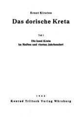 book Das dorische Kreta: Die Insel Kreta im fünften und vierten Jahrhundert