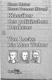 book Klassiker des politischen Denkens. Band 2. Von Locke bis Max Weber