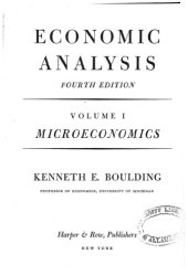 book Economic Analysis: Microeconomics