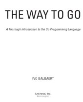 book The Way to Go. A thorough Introduction to the Go Programming Language