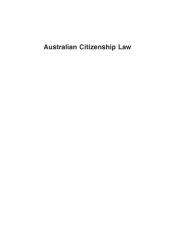 book Australian Citizenship Law