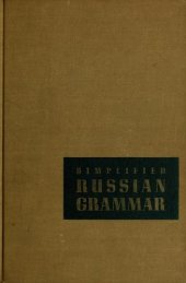 book Simplified Russian grammar