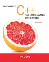 book Starting Out with C++ from Control Structures to Objects