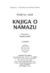 book KNJIGA O NAMAZU