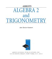 book AMSCO’s Algebra 2 and trigonometry