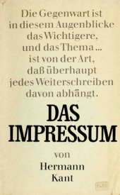 book Das Impressum. Roman