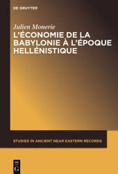 book L’économie de la Babylonie à l’époque hellénistique