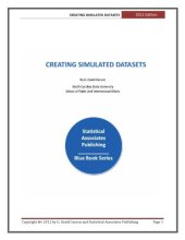 book Creating Simulated Datasets