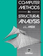 book Computer Methods in Structural Analysis