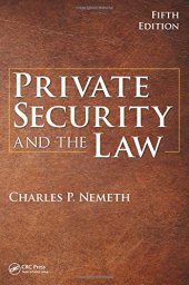 book Private Security and the Law, 5th Edition