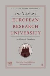 book  The European Research University: An Historical Parenthesis?