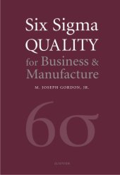 book Six Sigma quality for business & manufacture