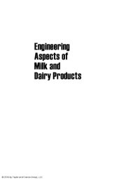 book Engineering Aspects of Milk and Dairy Products