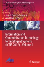 book Information and Communication Technology for Intelligent Systems (ICTIS 2017) - Volume 1