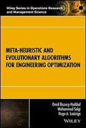 book Meta-heuristic and evolutionary algorithms for engineering optimization