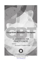 book Cognitive behavior therapies : a guidebook for practitioners