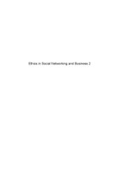 book Ethics in social networking and business 2 : the future and changing paradigms