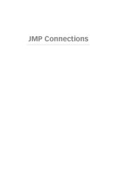 book JMP connections : the art of utilizing connections in your data