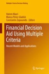 book  Financial Decision Aid Using Multiple Criteria: Recent Models and Applications