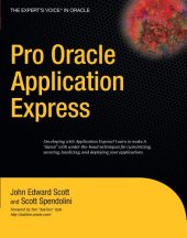 book Pro Oracle application express