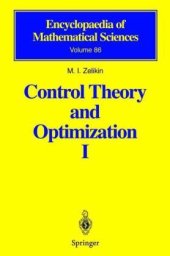 book Control theory and opitimization I