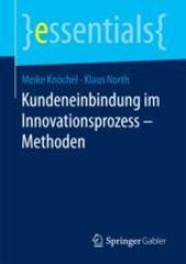 book Kundeneinbindung im Innovationsprozess – Methoden