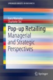 book  Pop-up Retailing: Managerial and Strategic Perspectives