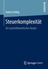 book  Steuerkomplexität: Ein systemtheoretischer Ansatz