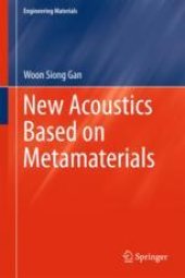 book  New Acoustics Based on Metamaterials