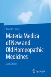 book  Materia Medica of New and Old Homeopathic Medicines