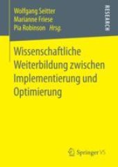 book   Wissenschaftliche Weiterbildung zwischen Implementierung und Optimierung