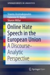 book  Online Hate Speech in the European Union: A Discourse-Analytic Perspective