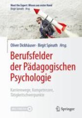 book  Berufsfelder der Pädagogischen Psychologie: Karrierewege, Kompetenzen, Tätigkeitsschwerpunkte