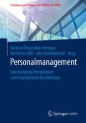 book  Personalmanagement: Internationale Perspektiven und Implikationen für die Praxis